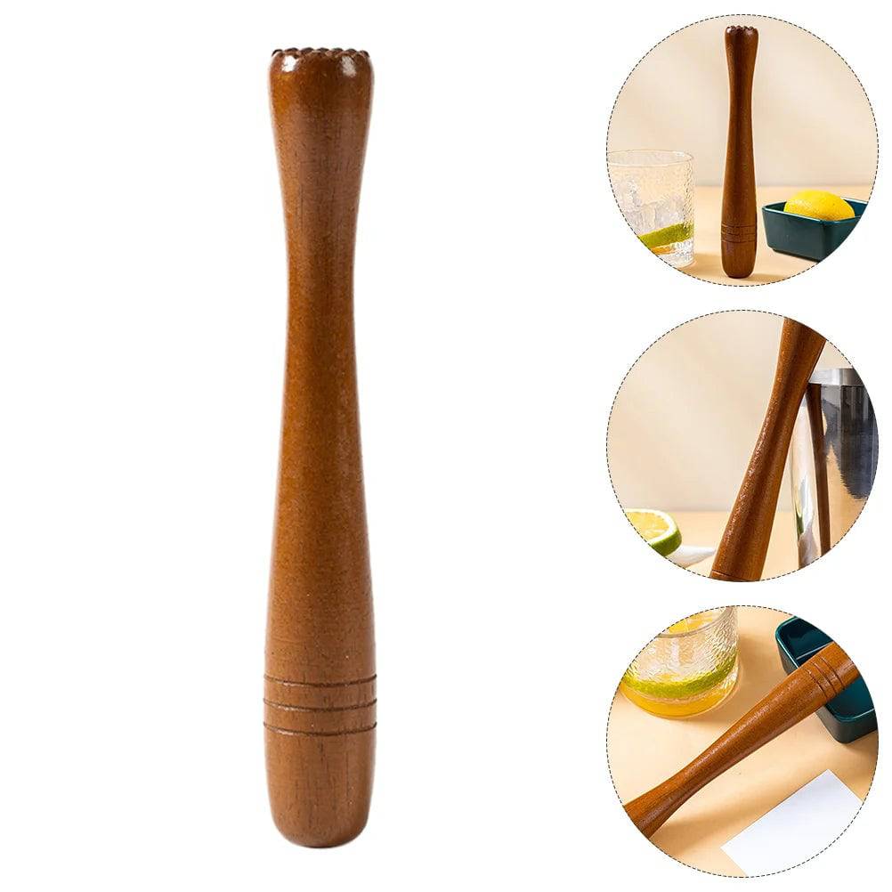 Pound Popsicles Wooden Ice Crusher Beech Pestle Bar Muddler Mixing Rod Cocktail Pestles - Culinarywellbeing