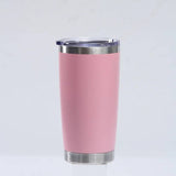 20oz Tumbler with Lid And Metal Straw Cup Bulk Vacuum Insulated Double Wall Coffee Powder Coated Mug 12pcs - Culinarywellbeing