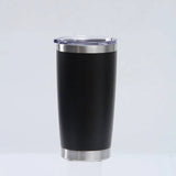 20oz Tumbler with Lid And Metal Straw Cup Bulk Vacuum Insulated Double Wall Coffee Powder Coated Mug 12pcs - Culinarywellbeing