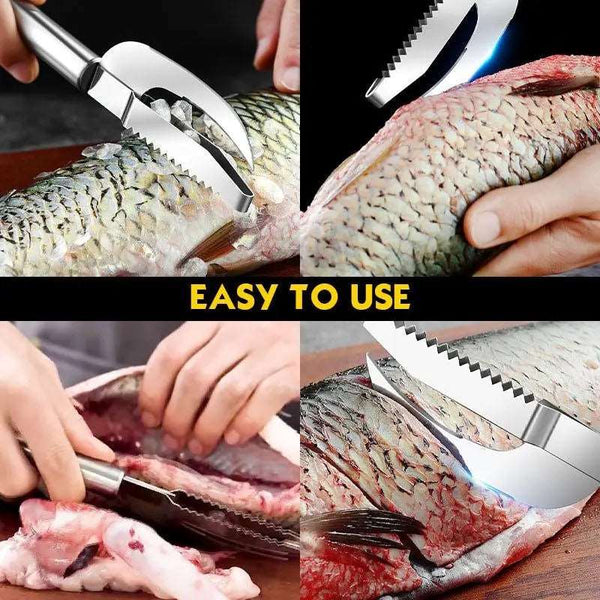 3-in-1 Fish Scale Knife - Culinarywellbeing