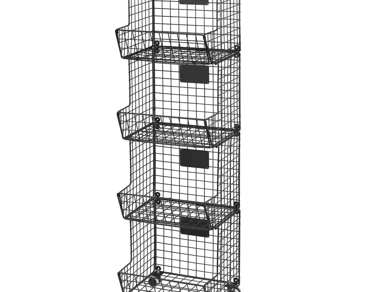 4-Tier Rolling Fruit Basket - Culinarywellbeing