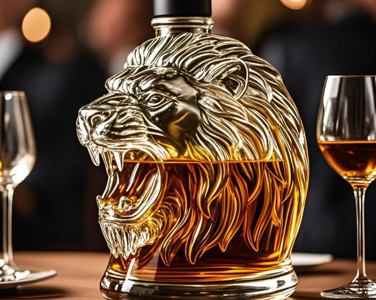 Animal-Shaped Whiskey Decanter - Unique Liquor Dispenser Gift for Men


