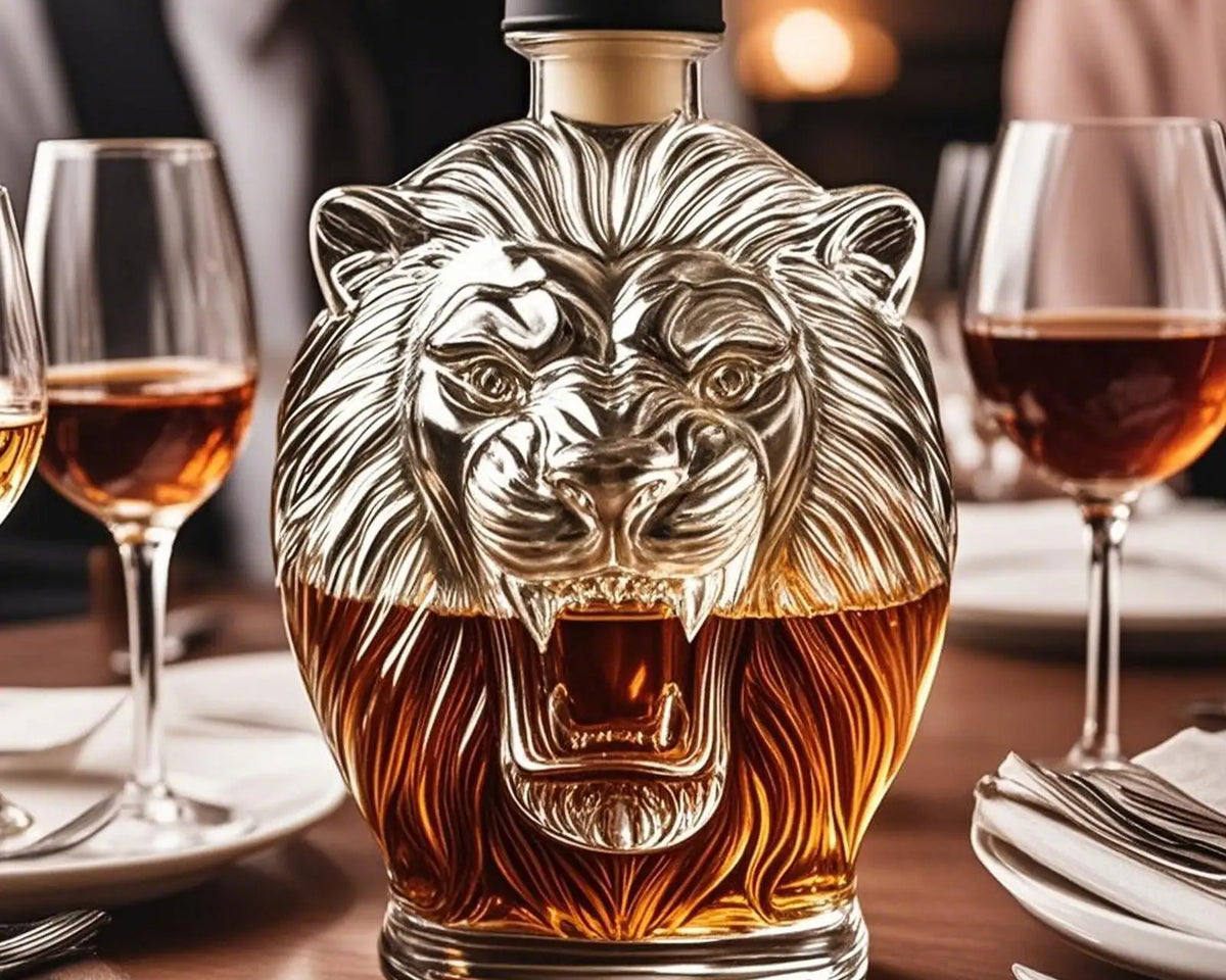 Animal-Shaped Whiskey Decanter - Unique Liquor Dispenser Gift for Men

