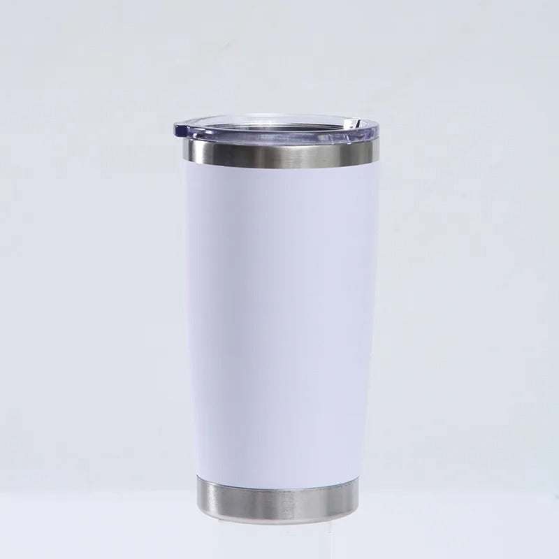 20oz Tumbler with Lid And Metal Straw Coffee Mug Tumbler - 20oz Insulated Tumbler with Lid and Metal Straw !Cup Bulk Vacuum Insulated Double Wall Coffee Powder Coated Mug 12pcs - Culinarywellbeing