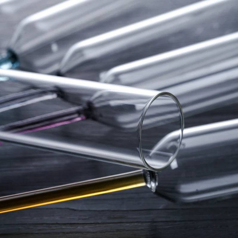 Colorful Goblet Beach Glass Cup Set - Culinarywellbeing