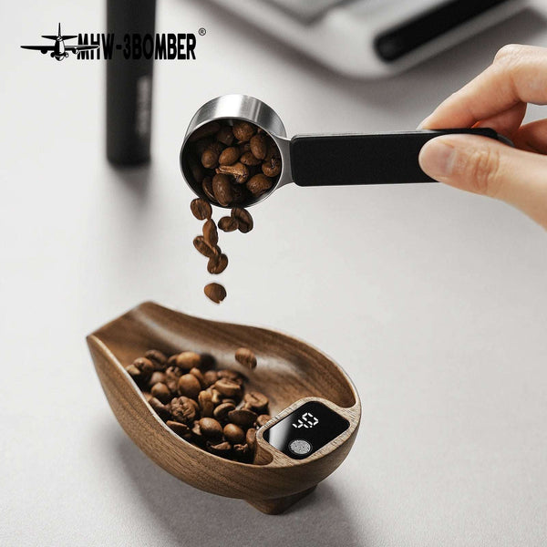 Coffee Scale crafted Bean Wooden C | 0.1g Precision, Multi-Use