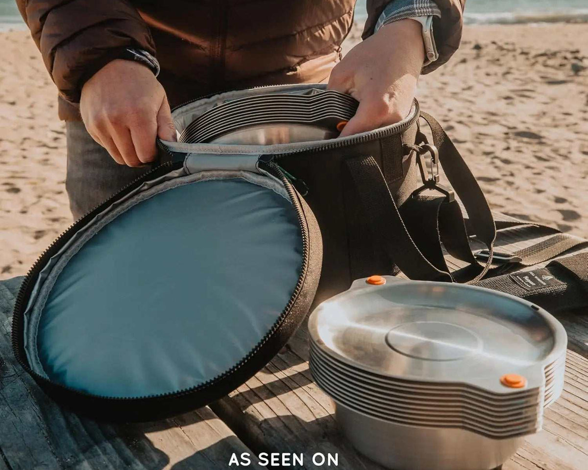 Dinnerware set-Stainless Steel Luxury Travel Portable Camping Mess Kit