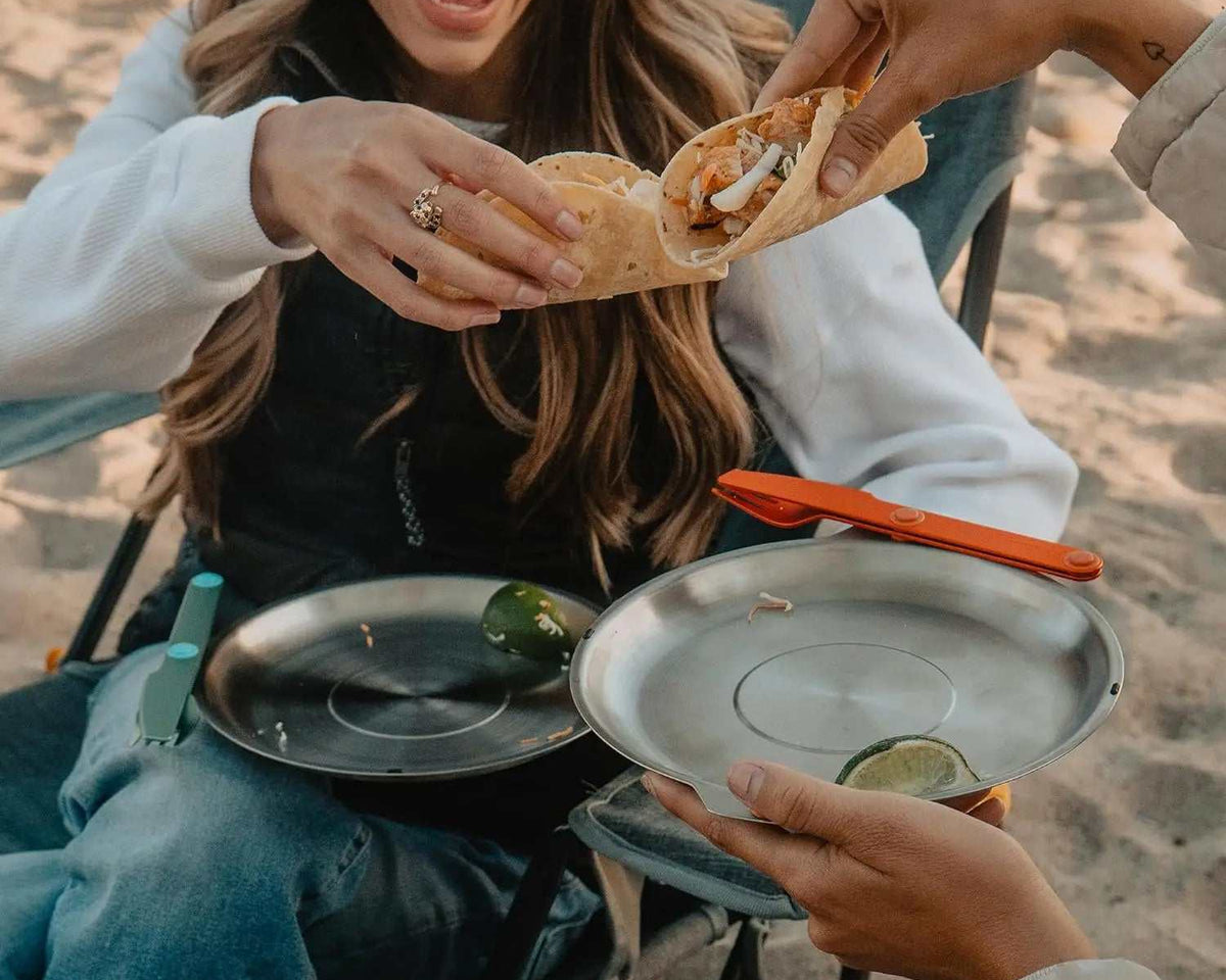 Dinnerware set-Stainless Steel Luxury Travel Portable Camping Mess Kit