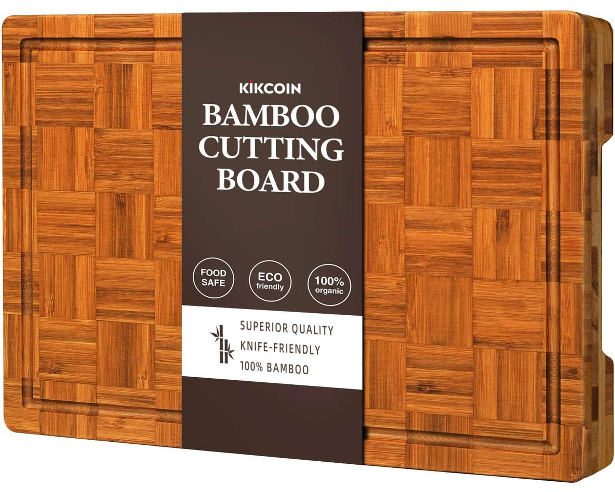 Eco-Friendly Large Bamboo Cutting Board – Perfect Christmas Gift for Family and Friends