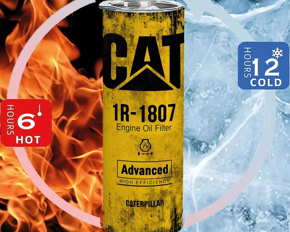 Eco-Friendly Stainless Steel Vacuum Flask - 20oz Grunge Oil Tumbler Cup with Lid & Straw