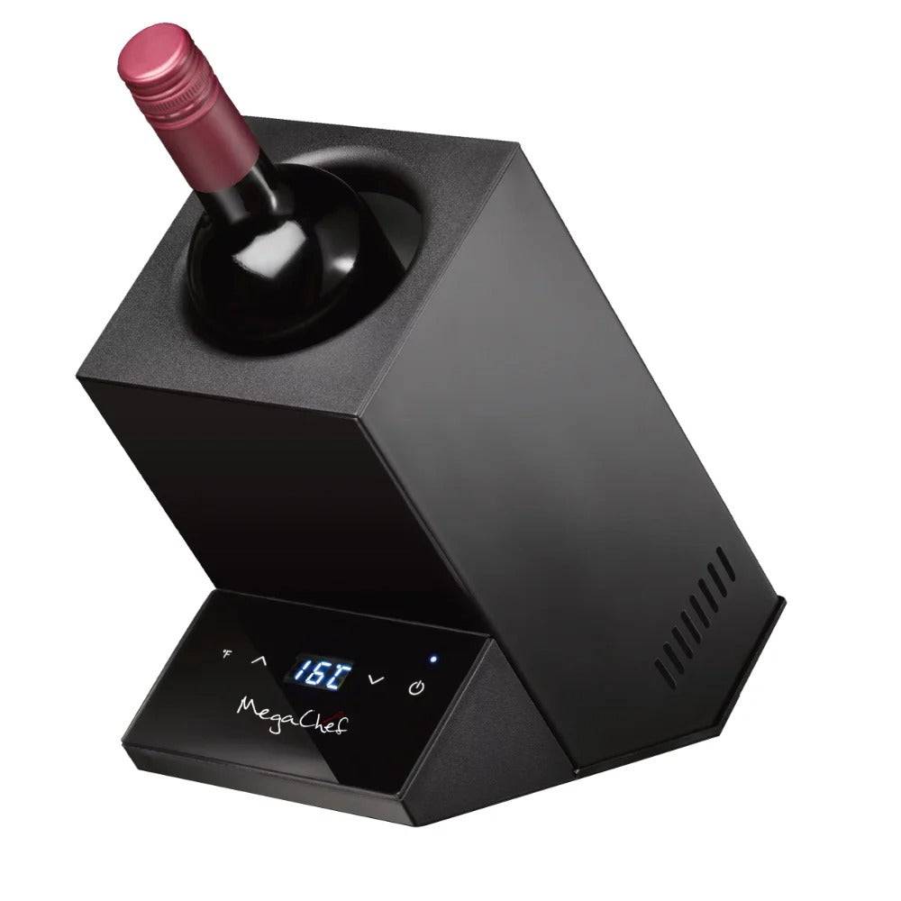 Electric Wine Chiller With Digital Display In Black - Culinarywellbeing