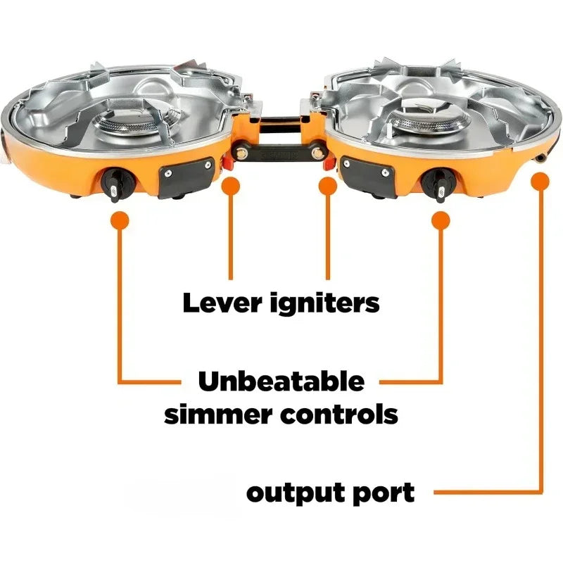 CulinarywellBeing’s 2-burner camping stove kit: 10,000 BTU burners, 5L pot & nonstick pan. Boils in 3 mins. Perfect for backpacking gourmets. Shop now!
