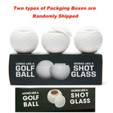 Golf Ball Mini Flask Set (3-Pack) - ABS Plastic Shot Glasses for Liquor | Gift for Golf Lovers | Party & Bar Accessories - CulinaryWellBeing