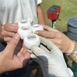 Golf Ball Mini Flask Set (3-Pack) - ABS Plastic Shot Glasses for Liquor | Gift for Golf Lovers | Party & Bar Accessories - CulinaryWellBeing