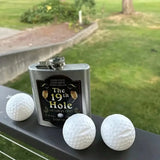 Golf Ball Mini Flask Set (3-Pack) - ABS Plastic Shot Glasses for Liquor | Gift for Golf Lovers | Party & Bar Accessories - CulinaryWellBeing