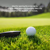 Golf Ball Mini Flask Set (3-Pack) - ABS Plastic Shot Glasses for Liquor | Gift for Golf Lovers | Party & Bar Accessories - CulinaryWellBeing