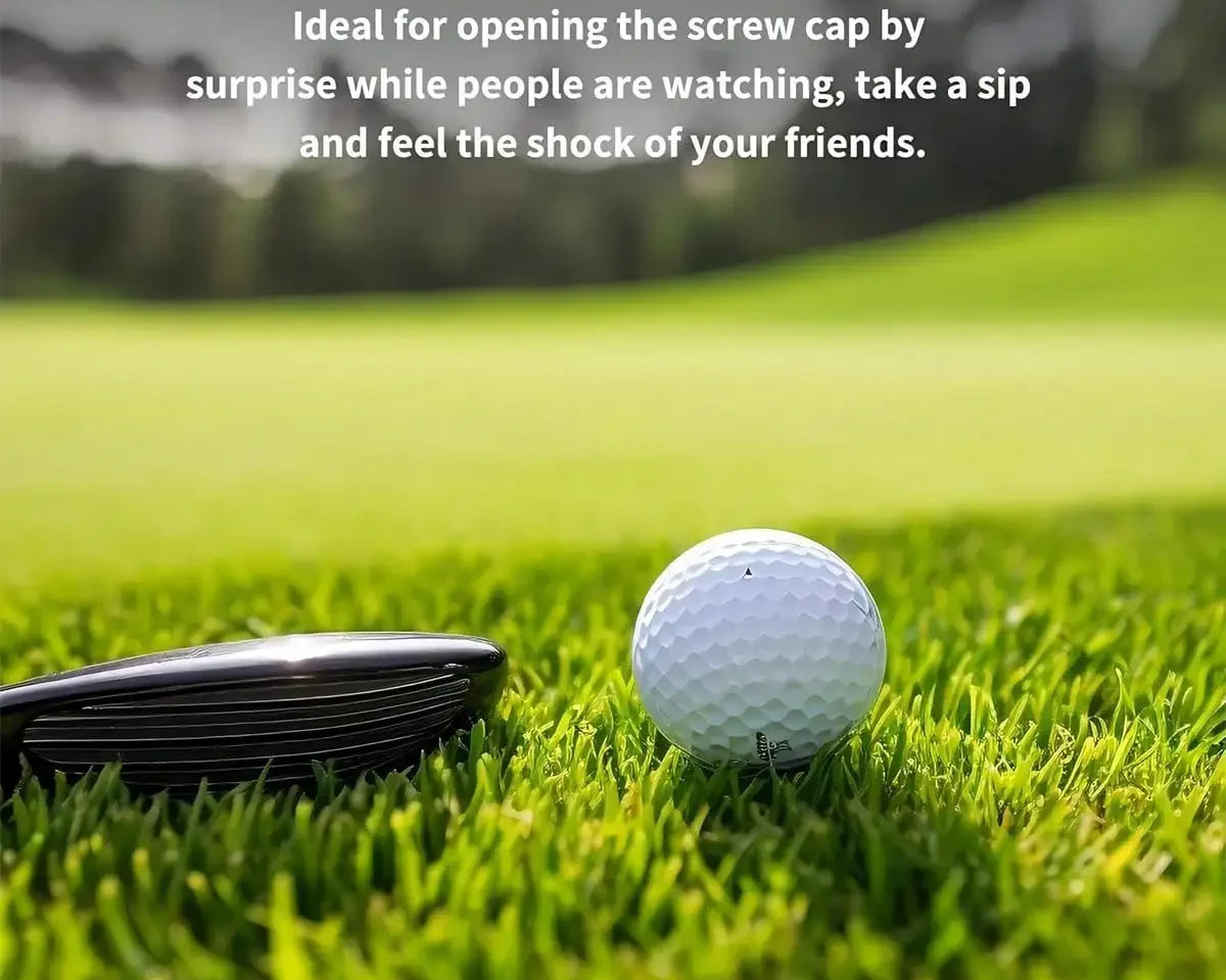 Golf Ball Mini Flask Set (3-Pack) - ABS Plastic Shot Glasses for Liquor | Gift for Golf Lovers | Party & Bar Accessories - CulinaryWellBeing