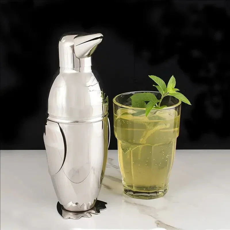 Stainless Steel Cocktail Shaker Professional Cocktail Shaker - 550ml Mirror-Polished Stainless Steel