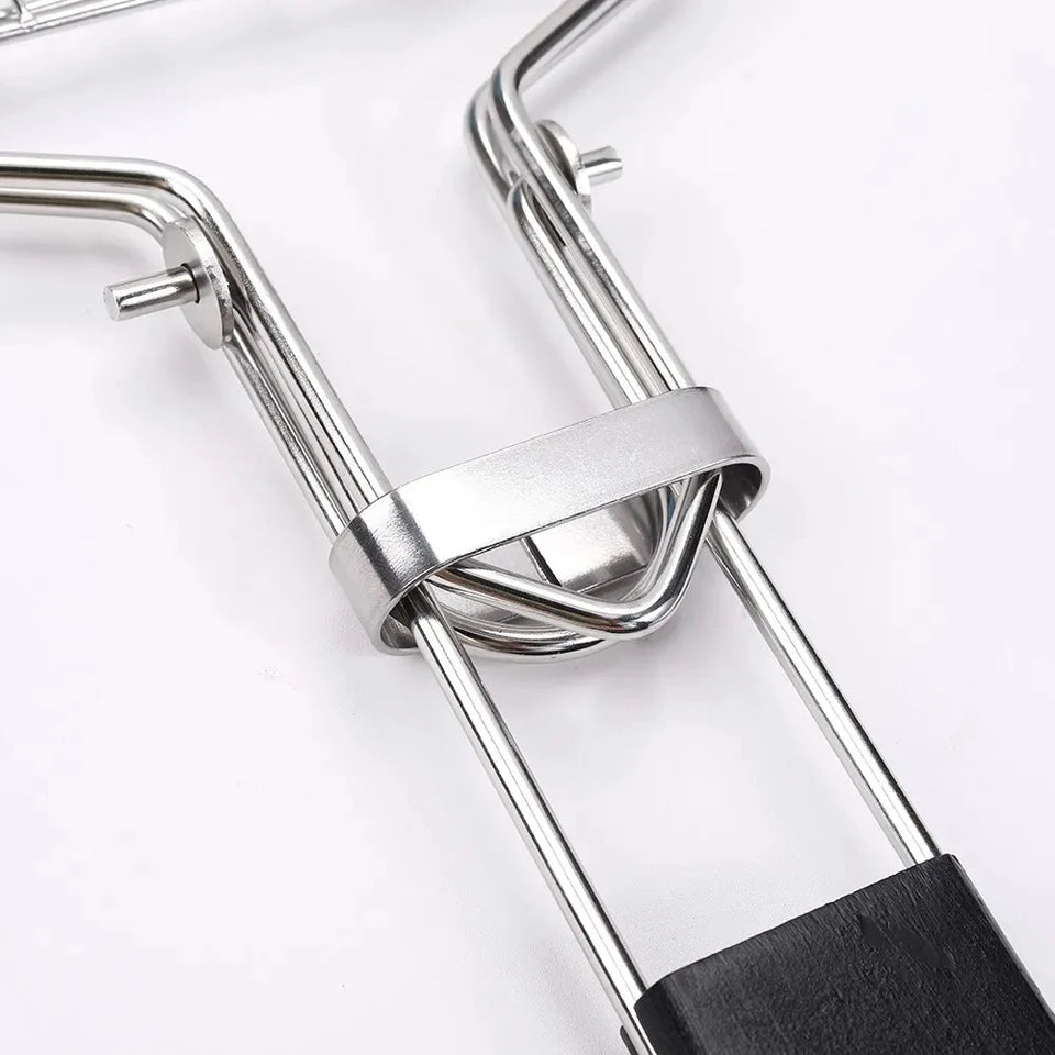 Stainless Steel BBQ Grill Mesh Mat – Non-Stick Grilling Basket for Meat, Vegetables & Steak – Camping, Picnic & Party Barbecue Tool (Folding Design) - CulinaryWellBeing