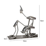 Steampunk Skull Wine Rack - Metal Skeleton Bottle Holder for Bar Decor

