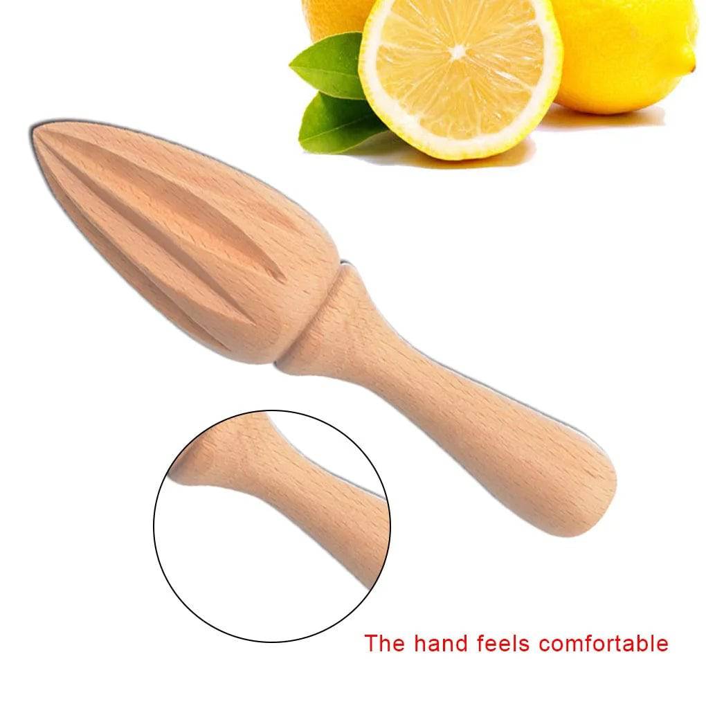 Wooden Lemon Squeezer - Manual Citrus Juicer with Ergonomic Handle - Culinarywellbeing