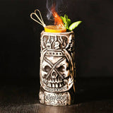 Hawaii Easter Island Tiki Mugs Creative Porcelain Beer Wine Mug Beer Wine Cocktail Party Cup Bar Tool Ceramic Tiki Mug 300-700ml - Culinarywellbeing