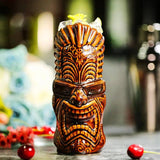 Hawaii Easter Island Tiki Mugs Creative Porcelain Beer Wine Mug Beer Wine Cocktail Party Cup Bar Tool Ceramic Tiki Mug 300-700ml - Culinarywellbeing