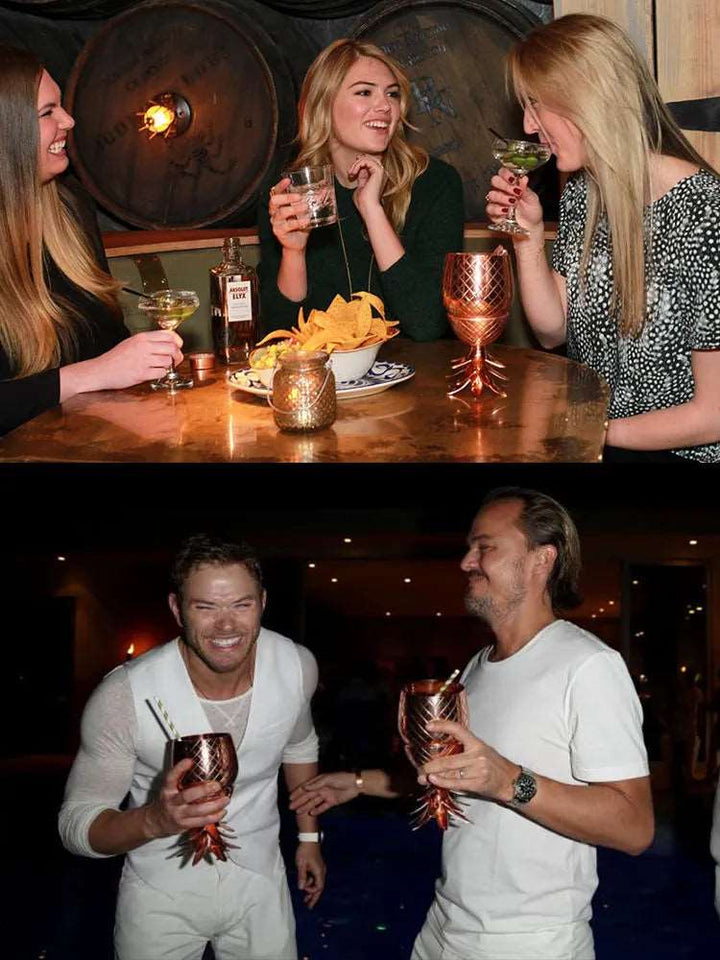 Creative Pineapple Tumbler Cocktail Cups Copper - Culinarywellbeing