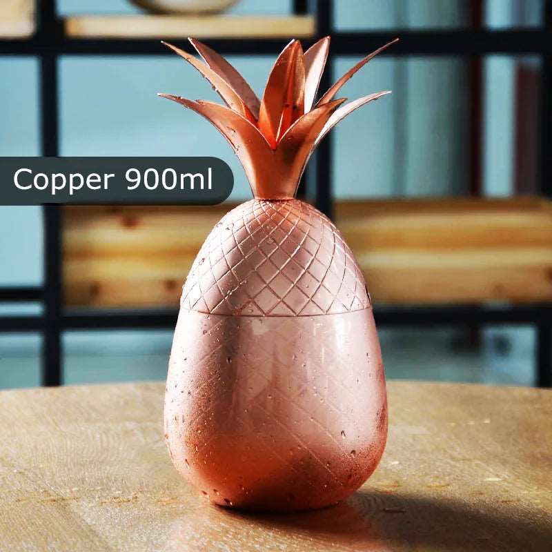 Creative Pineapple Tumbler Cocktail Cups Copper - Culinarywellbeing