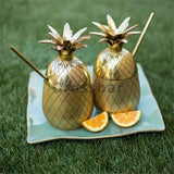Creative Pineapple Tumbler Cocktail Cups Copper - Culinarywellbeing