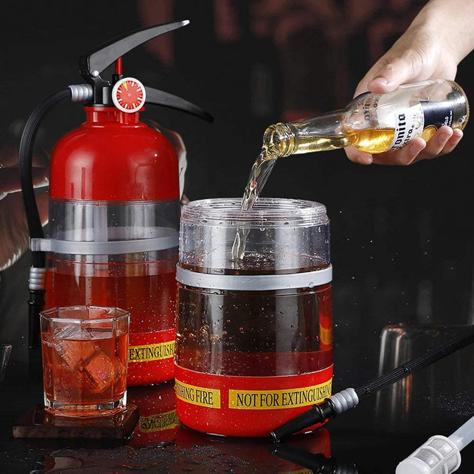 Beer Dispenser 1.5L Fire Extinguisher Shaped:Durable,Creativ