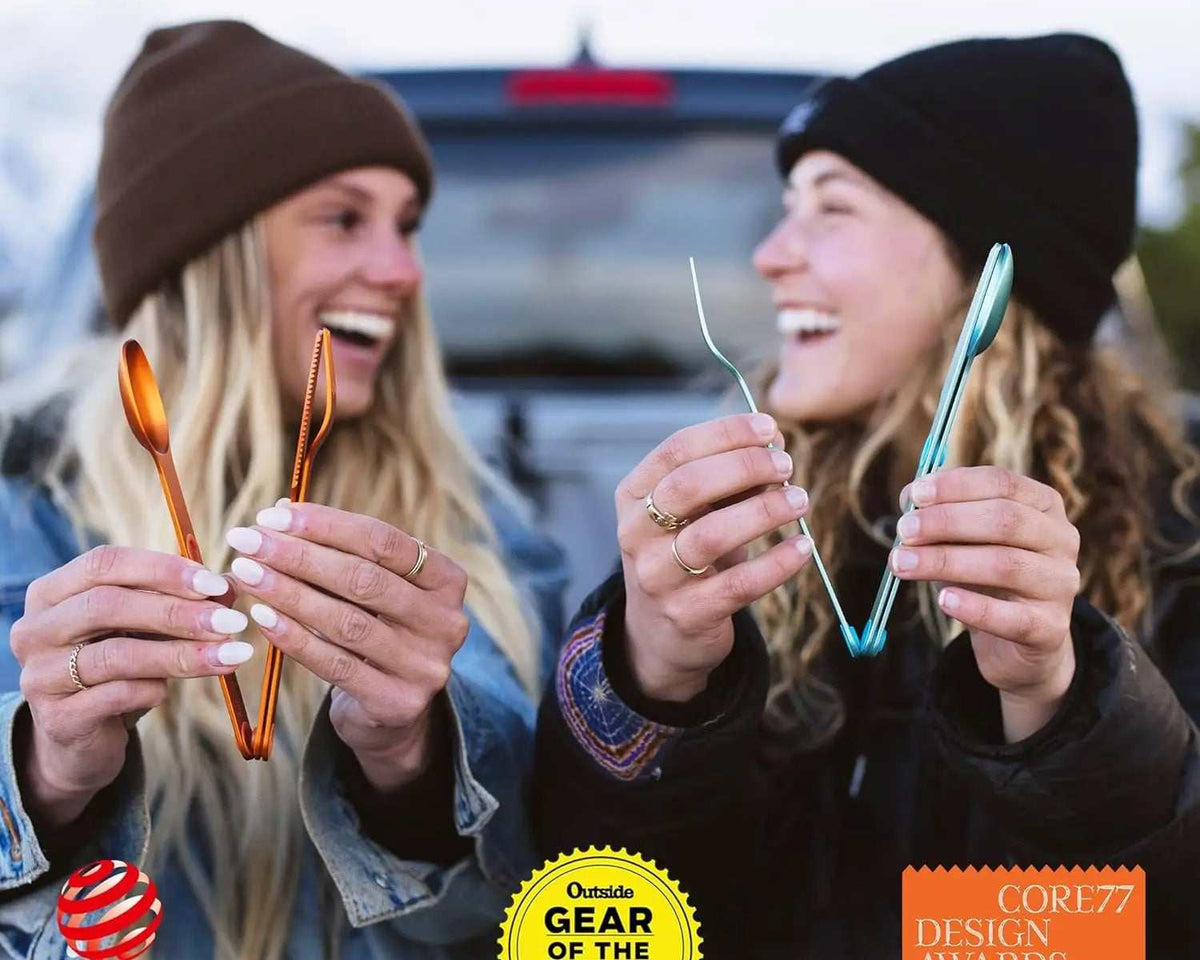 Camping Utensils Sustainable Magware Set: Magnetically Connecting