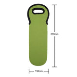 Portable Neoprene Wine Bottle Cooler - Insulated Freezer Bag for 1/2 Bottles (Black/Green/Pink/Blue) - Beer & Champagne Carrier with Handle - CulinaryWellBeing