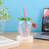 Strawberry Straw Water Bottle  Drinking Cup - Culinarywellbeing