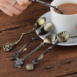 Vintage Royal Style Carved Small Coffee Spoon Flatware Cutlery Kitchen Dining - Culinarywellbeing