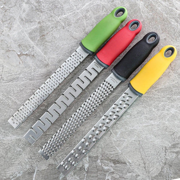 Professional 2-in-1 Citrus Zester & Cheese Grater – Razor-Sharp Stainless Steel with Non-Slip Handle | For Lemon, Parmesan, Chocolate & More - CulinaryWellBeing