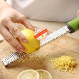 Professional 2-in-1 Citrus Zester & Cheese Grater – Razor-Sharp Stainless Steel with Non-Slip Handle | For Lemon, Parmesan, Chocolate & More - CulinaryWellBeing