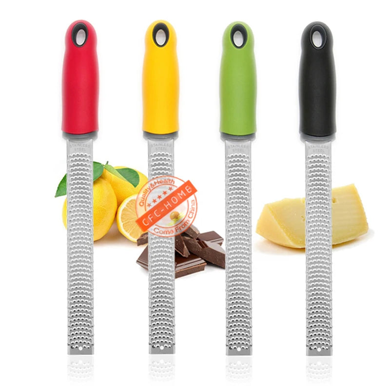 Professional 2-in-1 Citrus Zester & Cheese Grater – Razor-Sharp Stainless Steel with Non-Slip Handle | For Lemon, Parmesan, Chocolate & More - CulinaryWellBeing