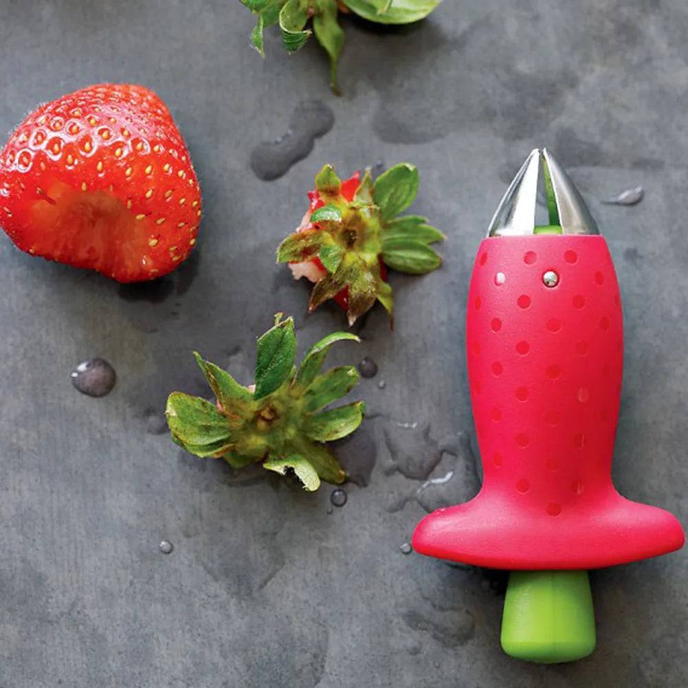 Strawberry slicer Strawberry corer Strawberry peeler Stem remover Creative melon and fruit slicer - Culinarywellbeing