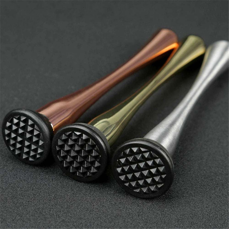 Stainless Steel Bar Mixer Barware DIY Drink Fruit Muddler Crushed Ice