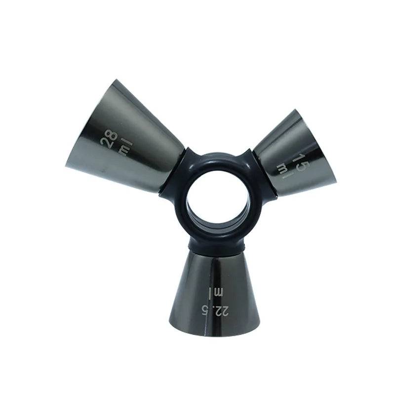 3 in 1 cocktail bar shaker stainless steel triple shaker alcohol measuring cup - Culinarywellbeing