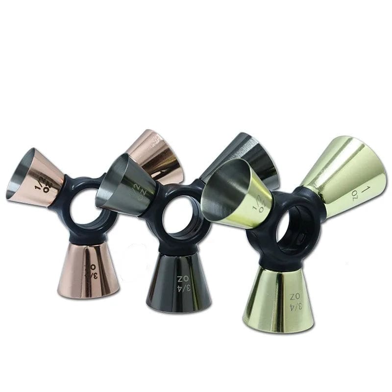 3 in 1 cocktail bar shaker stainless steel triple shaker alcohol measuring cup - Culinarywellbeing