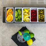 Fruit Tray With Lid Food Grade Plastic Bar Tools Professional Bartender Tools - Culinarywellbeing