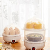 Effortless Breakfast Bliss: Multifunctional Double Layer Electric Egg Cooker - CulinaryWellBeing