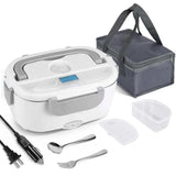 Self-heating lunch boxes Electric with Fork & Spoon Stainless Steel!!!