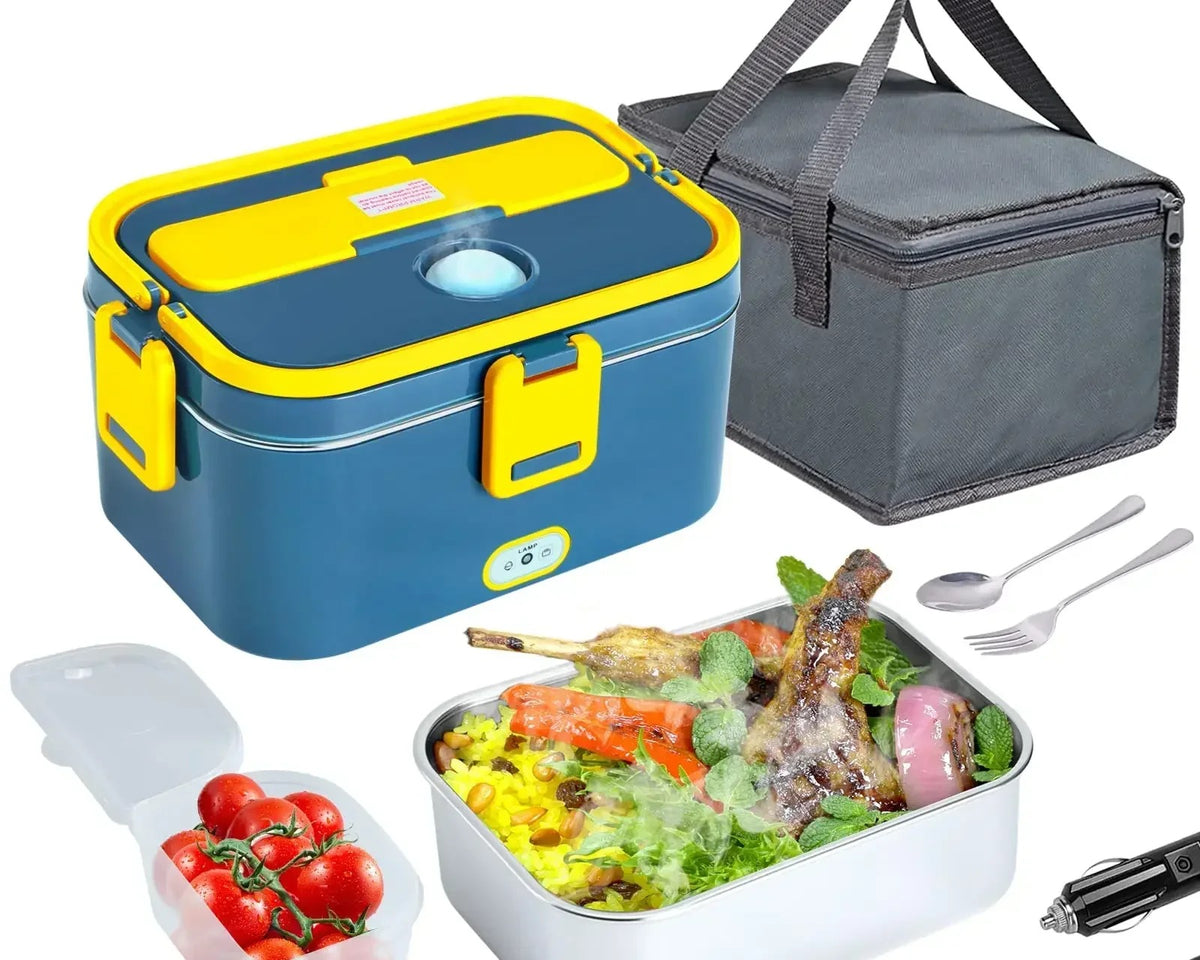 RLHQG 1.8L Electric Lunch Box by CulinarywellBeing – 60W Portable Food Warmer for Car, Truck & Office | 12V/24V & 110V/220V Dual Power | Leak-Proof & Dishwasher Safe - CulinaryWellBeing