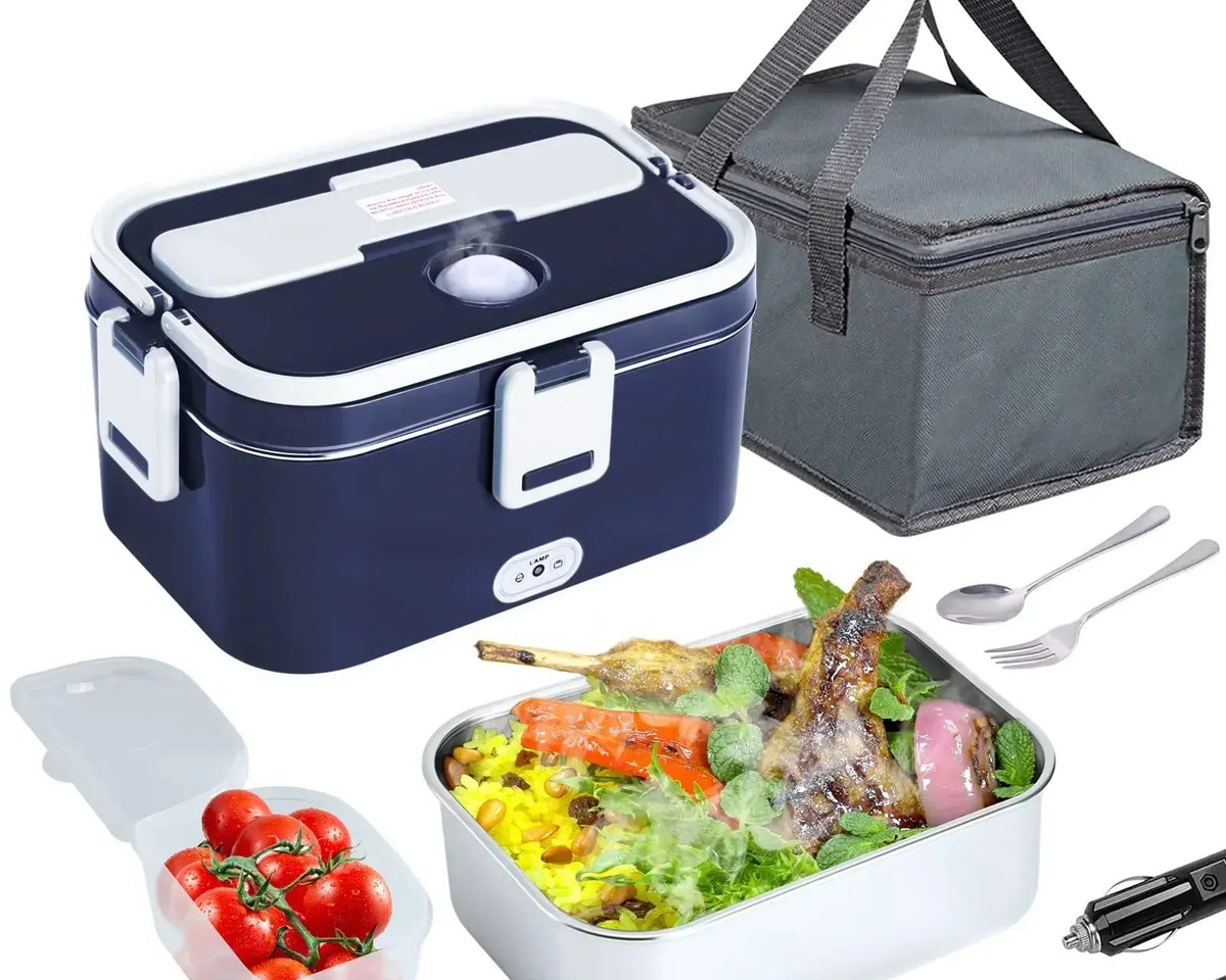 RLHQG 1.8L Electric Lunch Box by CulinarywellBeing – 60W Portable Food Warmer for Car, Truck & Office | 12V/24V & 110V/220V Dual Power | Leak-Proof & Dishwasher Safe - CulinaryWellBeing
