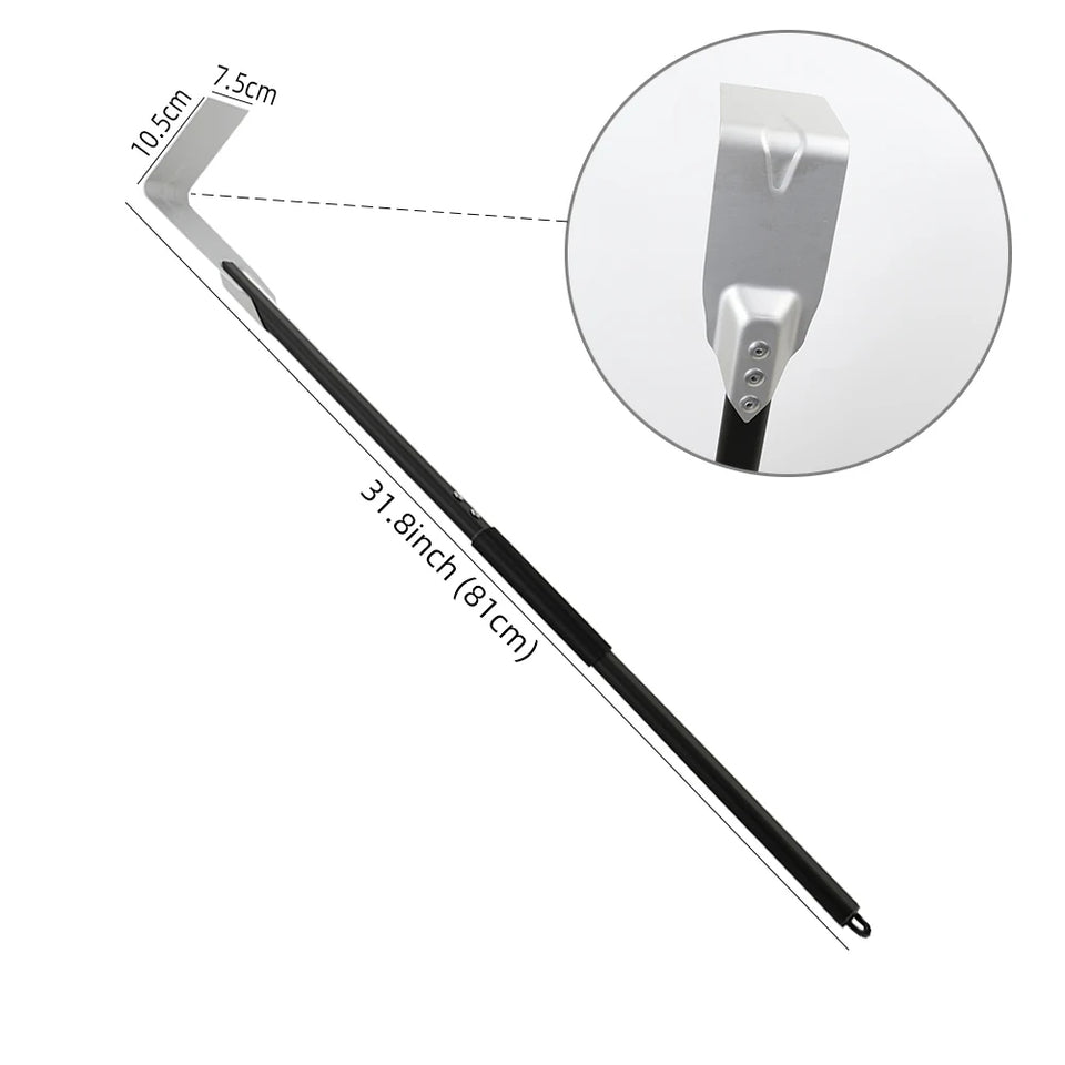 Professional Pizza Oven Ash Rake Set - 3 Sizes Stainless Steel Cleaning Tools for Wood Ovens, BBQs & Fire Pits | Long Handle Design - CulinaryWellBeing