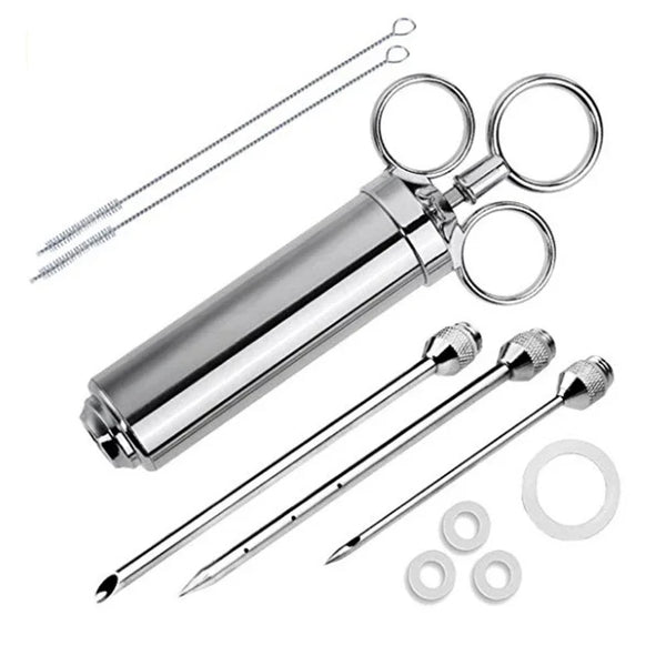 Barbecue BBQ Needle Tools Set Grill Syringe Sauce Injector Roast Needle - CulinaryWellBeing