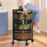 Multi-Functional Fruits Rotating Storage Rack - Culinarywellbeing